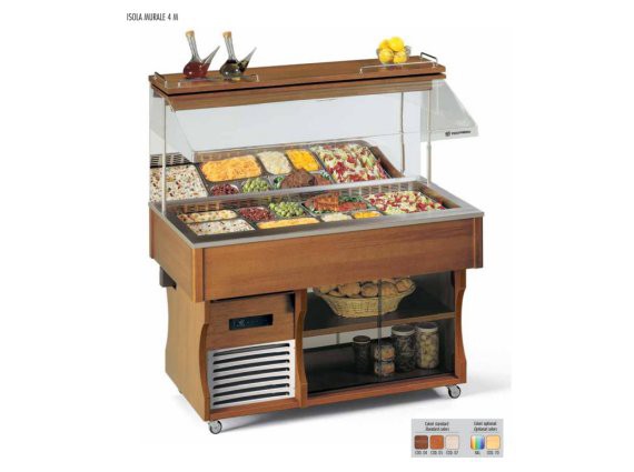 Vetrina refrigerata per antipasti mod. Isola Murale 4M